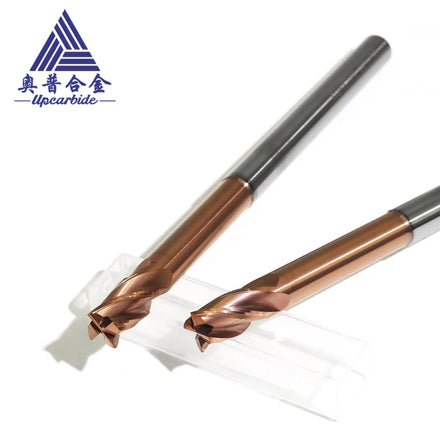 Anti-vibration and Stable 4-flute TiAIN Coating 60HRC 35 Helix Carbide End Mill Wear-resistant for Deep Groove Machine