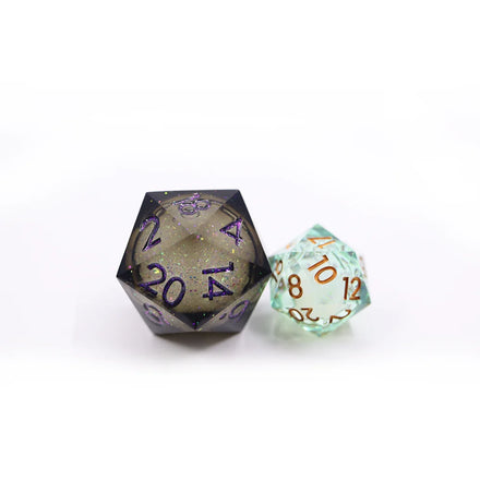 Factory Price Resin Dice sharp Edge Transparent Shinny Dnd Board Game Dice