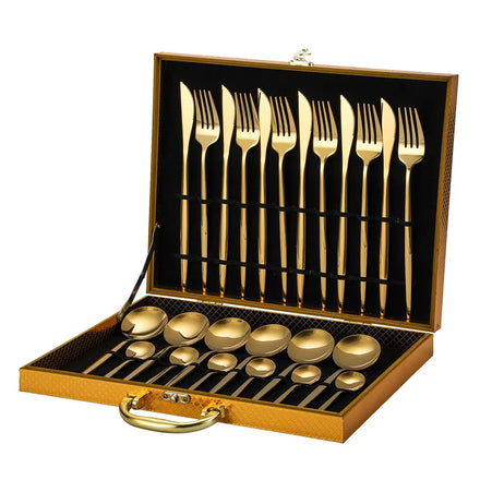 Gold Flatware Set for Wedding Set Flatware