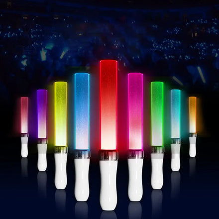 15 Multicolor RGB Remote Control LED Stick Flashing Light Concert Radio Control Led Wand LED Light Stick Glowing Wand