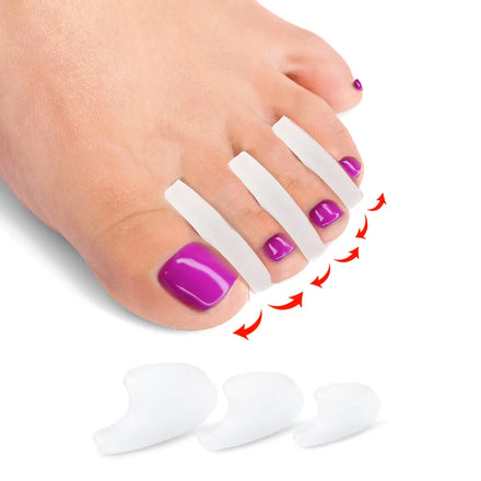 Silicone Gel Corrective Feet Care Silicone Gel Toe Separator Correction Silicone Toe Spacers for Fighting Bunions HA00480