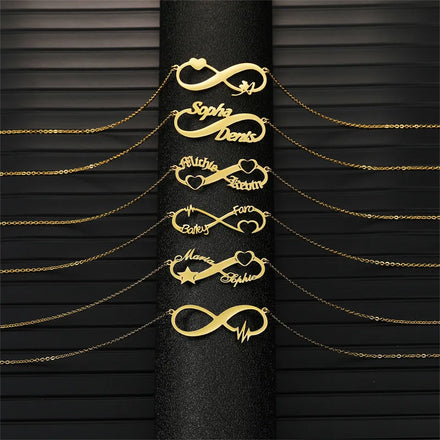 Stainless Steel Gold Plated Jewelry Personalized Nameplate Custom Letter Necklace For Women Jewelry