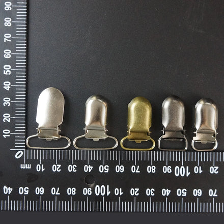 New Metal Pacifier Clip Plastic Hardware Accessories Metal Strap Screw Adjustable Buckle