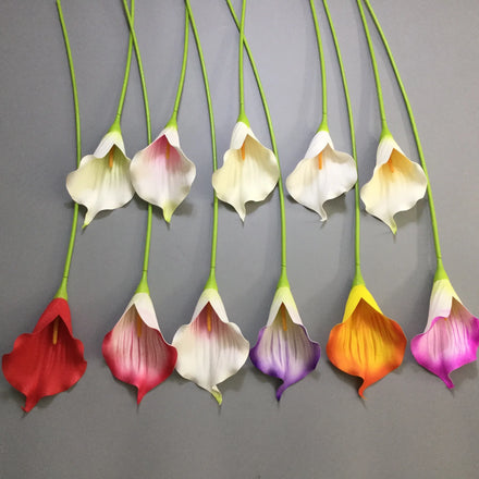 YOPIN-1469 Wholesale 75CM Pink Calla Lilies Artificial Real Touch Pu Calla Lily for Mother's Day & Christmas Indoor Home Decor