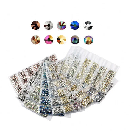 E-057 Custom Metal Color Gold Silver Resinstone Diamond Painting Round/Square Metallic Drills