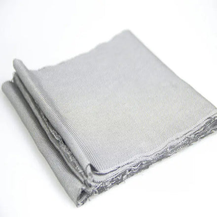 Anti Radiation Woven Net Silver Conductive Ruched Sintered Metallic Fiber Fabric for Garment & Car Use Medium Weight