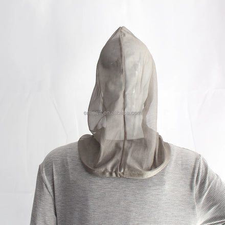 RFID SHIELDING 100% Silver Fiber Hoodie Hat Emf Shielding Hat EMF Protection Hat