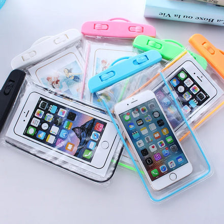 Ready Stock IPX8 Waterproof Phone Pouch Floating Phone Dry Bag for Swimming Travel Essentials Universal Clear Case