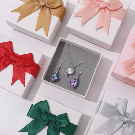 Tongxing Small Jewelry Box Ring Necklace Paper Trinket Organizer Earring Storage Box with Elegant Packaging