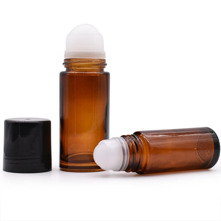 Hot Sale face Massage Roller Amber 5ml 10ml 15ml 30ml 50ml Perfume Roll on Bottle Essential Oil Glass Roller Bottles