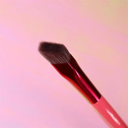 Customized Multi Functional Squared off Makeup Brush Private Label Angled Eye Brow Brush Smooth Concealer Brush