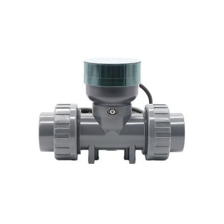 1inch-3inch Smart Digital Display Flowmeter RS-485 LCD Electronic Water Flow Sensor Solenoid UPVC Turbine Flowmeter