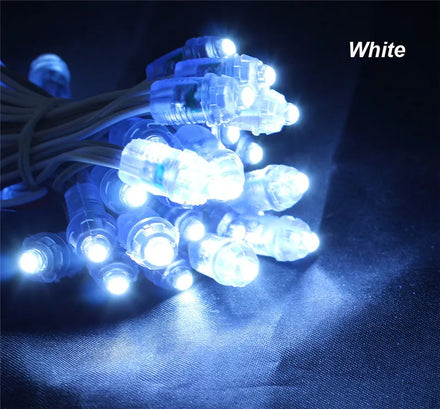 IP65 5V 12V 9MM Round Point LED Pixel Module String Light Blue White Stripe Red Yellow Green for Advertising Screen Sign