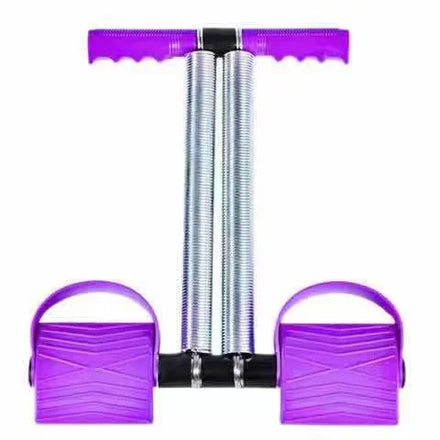 CW RSB012 Toning Tubes Dual Spring Home Gym Pulling Expander Sit-Up Pedal Rope Arm Waist Stretching