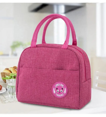 Unisex Oxford Aluminium Foil Insulated Lunch Bag Student Portable Cheap Picnic Lunch Bags