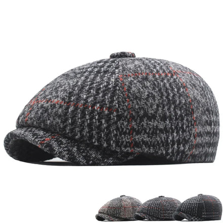 Newsboy Cap Men Wholesale Dome Short Eaves Warm Windproof 10%wool 90%polyester Newsboy Cap Women Denim