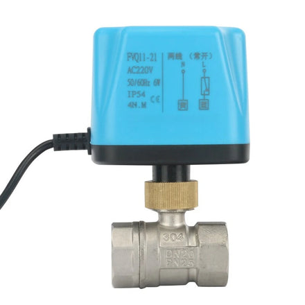 1/2Inch to 2Inch 304 Stainless Steel Water Normally Open Solenoid Motorized Ball Valve 220V/12V/24V 2-Wire Thread Control