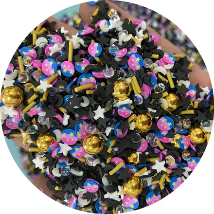 Mix Crystal Pearl Starry Sky Polymer Clay Sprinkles for Slimes Filler Tiny Cute Plastic Klei Accessories DIY Sequin Crafts
