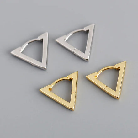 Light Luxury Fashion 925 Sterling Silver Earrings Triangle Earrings Jewelry Woman Earrings