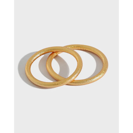 Newest S925 Sterling Silver Simple Couples Rings Frosted Plain Ring Set Anniversary Gift Rings for Girls Fine Jewelry