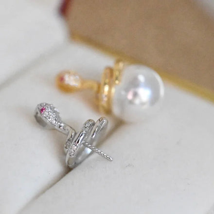 P1603 11-12mm DIY Natural Freshwater Pearl Charm Pendant Necklace Accessory 925 Sterling Silver Jewelry for Women Without Chain