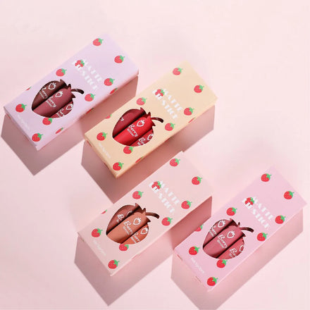 Wholesale Custom Printed Eco Friendly Transparent Window Small Cosmetic Lip Kit Packaging Box
