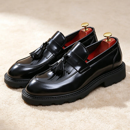 New Design Plus Size Men's Breathable Cow Genuine Leather Oxford Shoes Formal Business Office Career Professional Dress Shoes