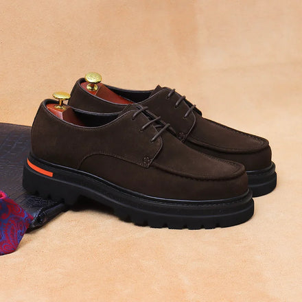 New Design Plus Size Men's Breathable Cow Genuine Leather Oxford Shoes Formal Business Office Career Professional Dress Shoes