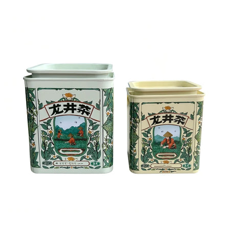 Hot Selling New Design Food Graded Airtight Rectangle Square Tea Tin Box