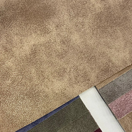 Distressed Faux Leather Fabric Vintage Design Leatherette Upholstery Fabric Soft PU for Sofa Chair Handbags DIY Crafts