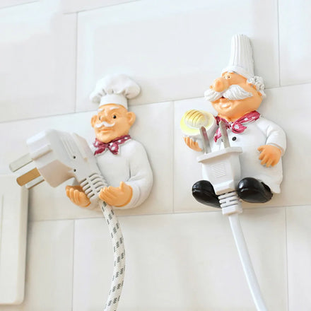Wall Mounted Adhesive Hanger Cable Rack Storage Shelf Holder Socket Kitchen Accessories Power Plug Rack
