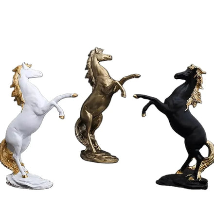 2025 Newest European Animal Modern Home Decoration Gift Chinese Zodiac Resin Horse Statue Model Crafts