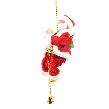 New Santa Claus Climbing Beads Christmas Electric Toy Santa Claus Climbing Rope