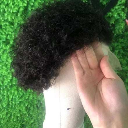 Dropshoping Wig Human Hair 13*4 Lace Frontal Pixie Cut Wig 6 Inch Curly Short Virgin Human Hair Hot Selling Wig Soft Light B03