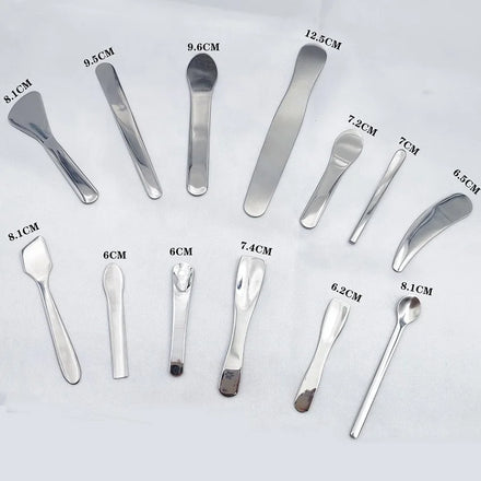 Metal Cosmetic Spoon Spatulas Makeup Eye Cream Spoon Beauty Scoop Mini Cosmetic Spatula