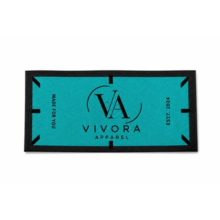 Wholesale Custom Tag Cloth Shuttle Loom Woven Label Clothes Custom logo hang Tags Labels for Garments