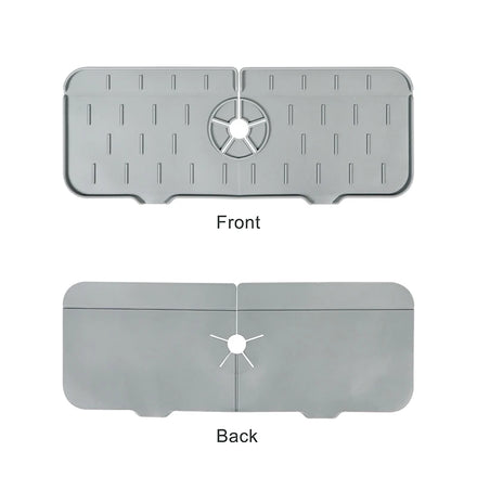 Custom Logo Non-Slip Silicone Sink Mat Drying Rack Splash Guard for Kitchen and Bathroom Faucet Areas