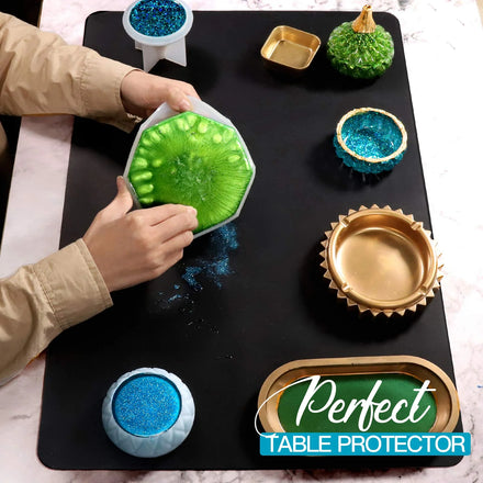 Extra Large Silicone Mat for Crafts Nonstick Antislip Glitter Slime Mat Silicon Mat for Epoxy Resin