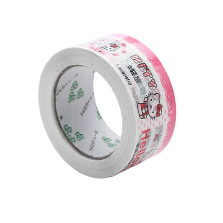 Cartoon Box Bag Sealing Transparent BOPP Tape Wide White Antistatic Acrylic Adhesive Single Sided Cute Ktcat Customized