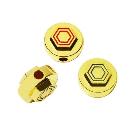 Eco-friendly Buddhism Bohemian Necklace Zinc Alloy Adjustable Enamel Beads Bracelet Gold Logo Pendant Tags for Women Children's