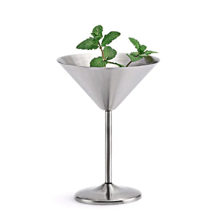 Stainless Steel Cocktail Cup Stainless Steel martini Glass 8 oz Metal Cocktail Glasses