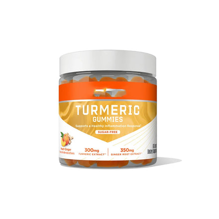 Organic Herbal Supplements Ginger Turmeric Vitamins Gummy Candy for Adults Kids-Improve Immunity Digestion Metabolism Support