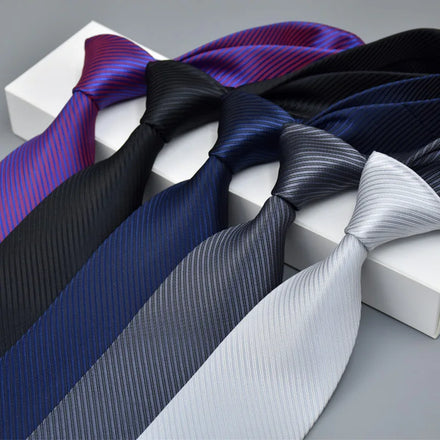 Customize Men's Good Quality Tie Skinny White Necktie to Match Shirts