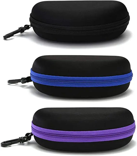 Sunglasses Portable Custodia Per Occhiali Travel Brillen Etui Zipper Eyeglasses Frame Glasses Hook for Mens and Womens
