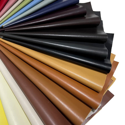 Factory Wholesale Plain Faux Leather Fabric Synthetic Leather for Shoes Leather Products