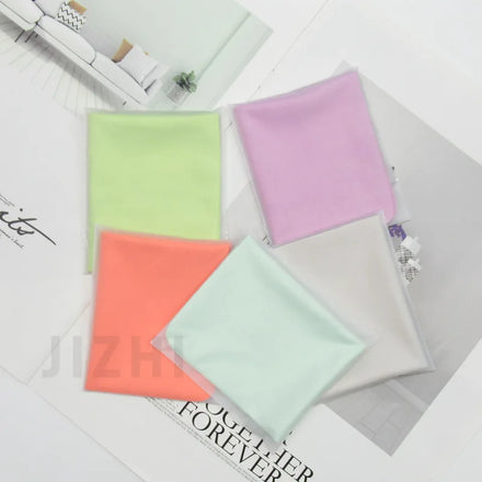 2023 Trendy Fashion Free Printed Logo Ins Glasses Cloth Thickened Microfiber Suede Lens Cleaning Cloth