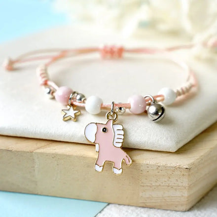 Fashion Cartoon Animals Pendant Magnetic Couple Bracelet for Lovers Personality Astronaut Star Handmade Braided Bracelet Jewelry
