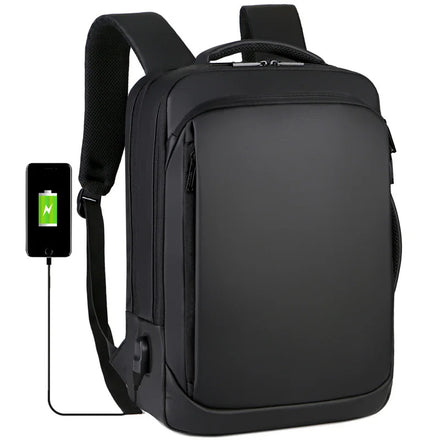 Waterproof USB Charger Business Backpack for Men Laptop Computer Large Capacity Back Bag