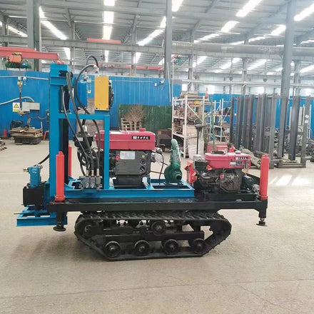 Portable 22HP Small Crawler Hydraulic Drilling Rig 3-8 Inch Construction Machinery diesel Water Well Drilling Rig