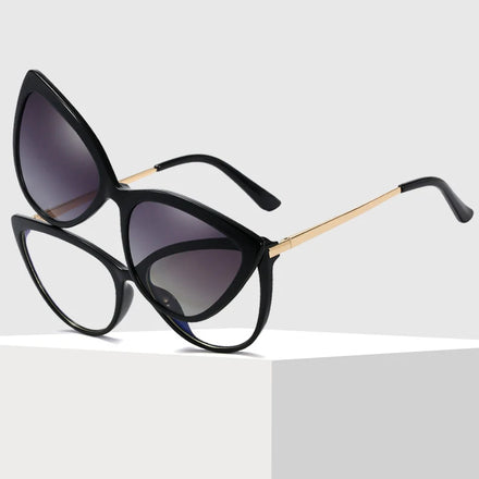 New Fashion Women Magnetic Clip on Sun Glasses Frames Polarized Clip on Sunglasses for Glasses